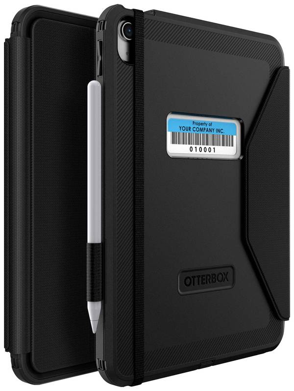 Otterbox Defender Folio Asset Tag Case Book cover    Zwart Tabletcover