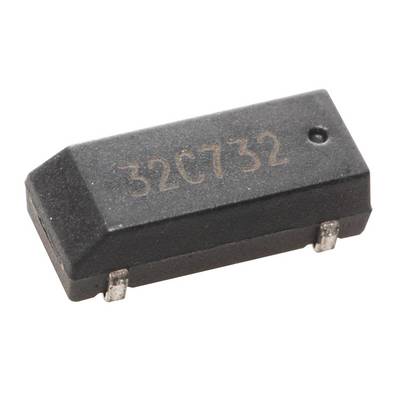 Een rechthoekige elektronische chip met het opschrift '32C732', zichtbaar met aansluitcontacten aan de zijkanten.