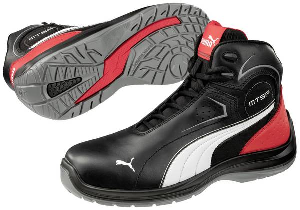 PUMA Touring Black Mid 632610200000039 Hoge veiligheidsschoenen ESD S3 Schoenmaat (EU): 39 Zwart, Wit, Rood 1 paar