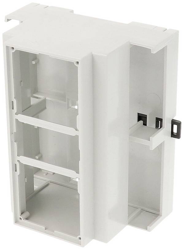 Hammond Electronics 1597DIN6MDH53 DIN-rail-behuizing Open 90 x 58 x 106  PPO Lichtgrijs 1 stuk(s)