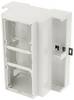 Hammond Electronics 1597DIN6MDH53 DIN-rail-behuizing Open 90 x 58 x 106 PPO Lichtgrijs 1 stuk(s)