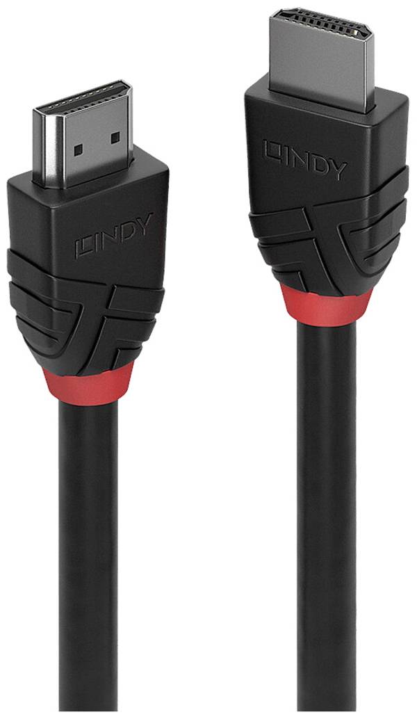 LINDY 36772 HDMI-kabel HDMI Aansluitkabel HDMI-A-stekker 2.00 m Zwart 8K UHD
