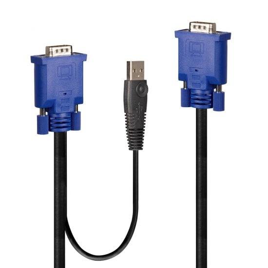 LINDY Gecombineerde KVM- en USB-kabel 2m-0