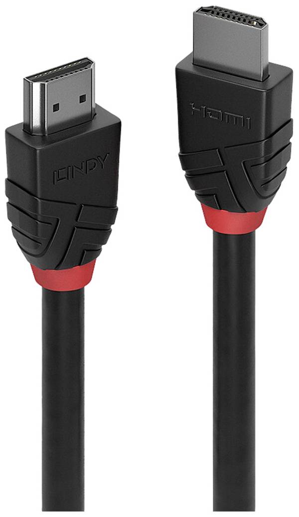 LINDY 36467 HDMI-kabel HDMI Aansluitkabel HDMI-A-stekker, HDMI-A-stekker 7.50 m Zwart 4K UHD