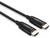 Twee zwarte HDMI-kabels met het opschrift 'LINDY' op de aansluitingen.