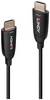 LINDY 38514 HDMI-kabel HDMI Aansluitkabel HDMI-A-stekker 40.00 m Zwart 8K UHD