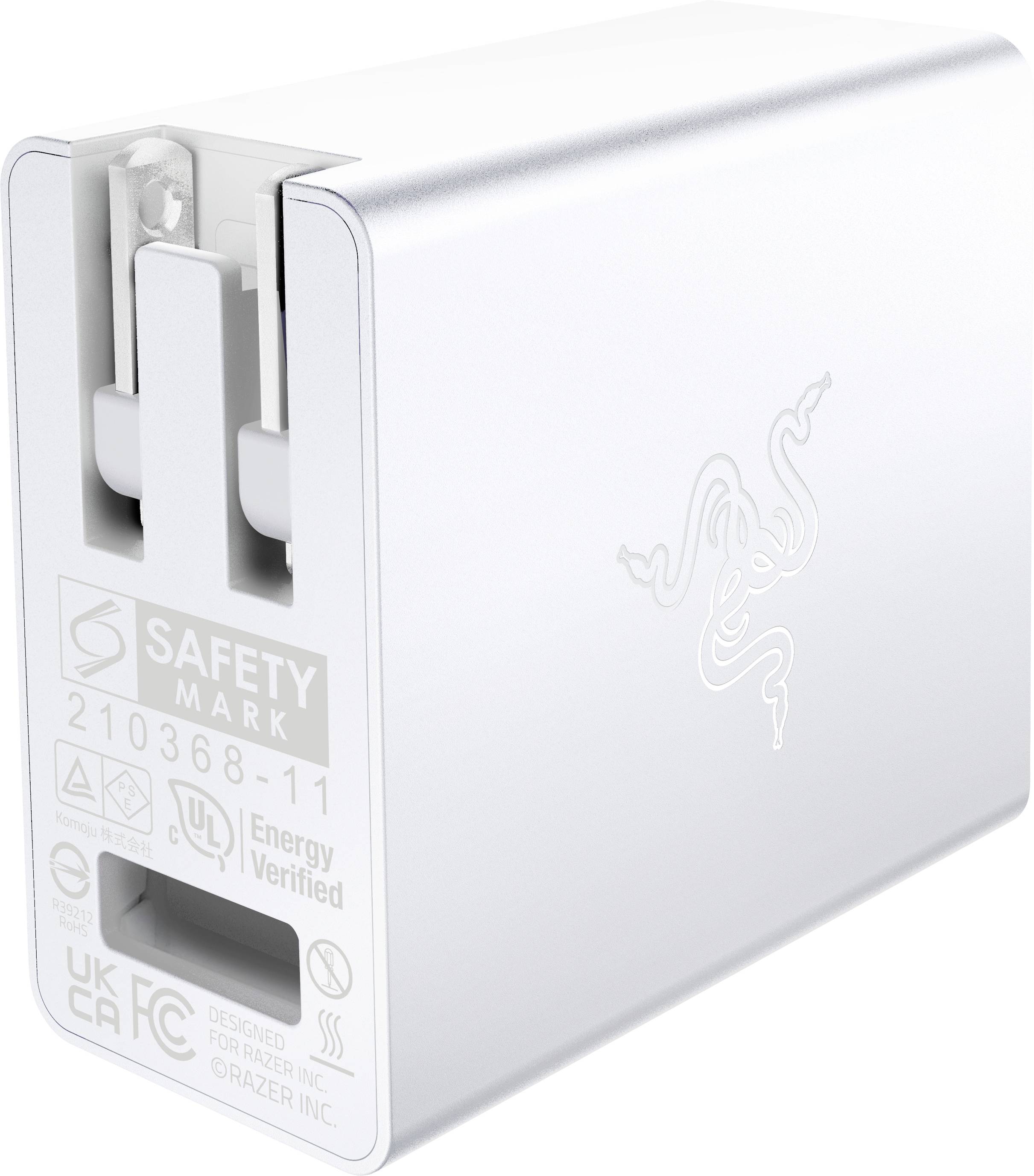 RAZER USB-C 130W GaN Charger Mercury USB-oplader 130 W PPS Wit GaN-1