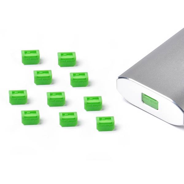 Smartkeeper Mini DisplayPort-slot MD04P1GN  Set van 10 stuks Groen  Zonder sleutel MD04P1GN