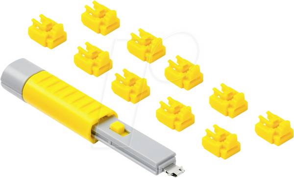 Smartkeeper RJ45 LAN-poortslot NL03PKYL  Set van 10 stuks Geel Sleutelslot Incl. 1 sleutel NL03PKYL