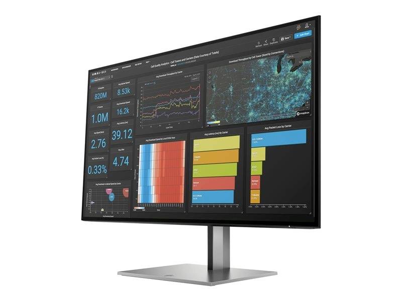 HP Z27q G3 LED-monitor Energielabel F (A - G) 68.6 cm (27 inch) 2560 x 1440 Pixel 16:9 5 ms HDMI, DisplayPort, USB-B, US-1