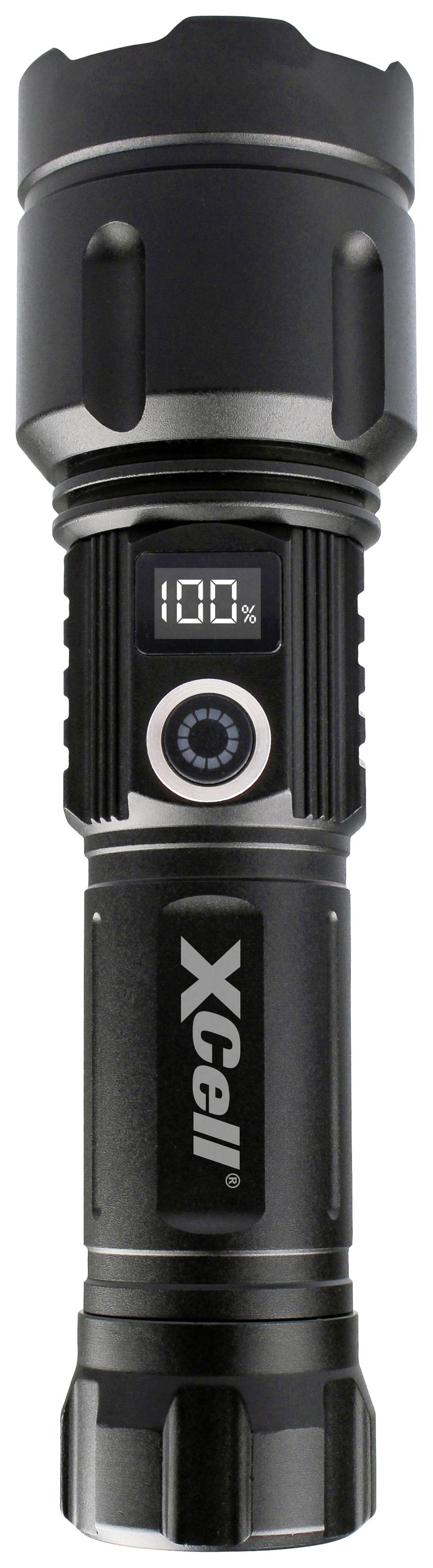 XCell LUNALUX 149606 Zaklamp LED Groot bereik, Met stroboscoopfunctie, Verstelbaar werkt op een accu, werkt op batterijen 43 h 314 g