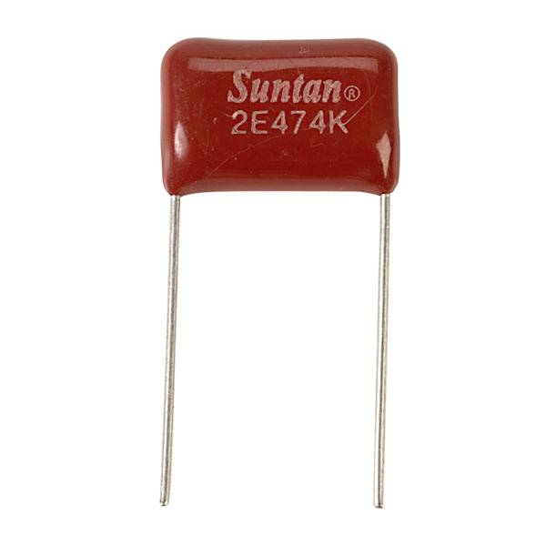Suntan TS02002E474KSB0E0R 1 stuk(s) Foliecondensator 470 nF 250 V 10 % 15 mm (l x b x h) 7.8 x 18 x 12.5 mm Piece