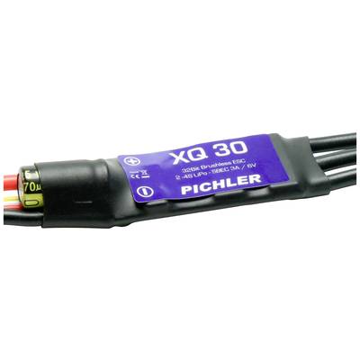 Pichler Modellbau XQ 30 Slim Brushless Snelheidsregelaar Voor RC Vliegtuig Belastbaarheid Max 40 A 3014604 Pichler Modellbau XQ 30 Slim Brushless Snelheidsregelaar Voor RC Vliegtuig Belastbaarheid Max 40 A 3014604
