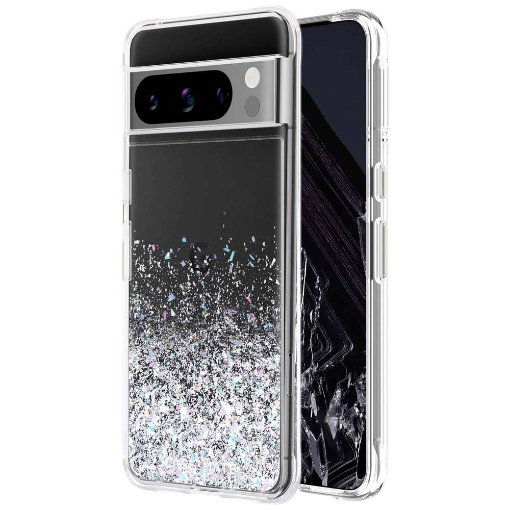 Case-Mate Twinkle Ombre Case Backcover Google Pixel 8 Pro Transparant, Glitter