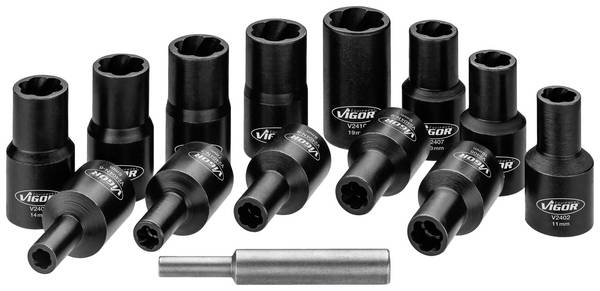 Vigor  V2404N Spiraalgroef-dopsleutelinzet