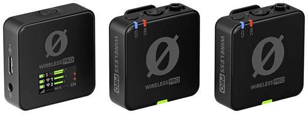 Draadloze microfoonset Rode Wireless PRO Zendmethode:Digitaal Incl. kabel, Incl. klem, Incl. tas, Incl. windkap