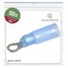 Quadrios 23C521 Ringkabelschoen Dwarsdoorsnede (max.): 2.5 mm² Schachtdiameter: 4.3 mm Deels geïsoleerd Blauw 50 stuk(s)