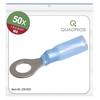 Quadrios 23C523 Ringkabelschoen Dwarsdoorsnede (max.): 2.5 mm² Schachtdiameter: 6.5 mm Deels geïsoleerd Blauw 50 stuk(s)