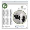 Quadrios 23CA247 Kabelhouder Zelfklevend 23CA247 Bundel-Ø (vast)=8 mm Wit 6 stuk(s)