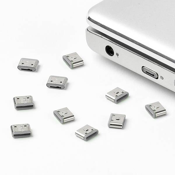 Smartkeeper CL04P1GY Sleutel voor USB-C-poort Set van 10 stuks Grijs  Zonder sleutel