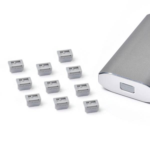 Smartkeeper Mini DisplayPort-slot MD04P1GY  Set van 10 stuks Grijs  Zonder sleutel MD04P1GY