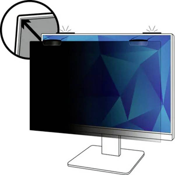 3M PF240W1EM Privacyfolie Monitor 61 cm (24") Beeldverhouding: 16:10 7100259460 Universal