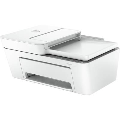 Een moderne, witte multifunctionele printer met scanner en opbergoppervlak. Ideaal voor kantoorwerkzaamheden en documentbeheer.