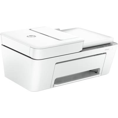 Een witte multifunctionele printer met papiertoevoer aan de bovenkant en bedieningspaneel aan de zijkant. Ideaal voor thuis- en kantoorgebruik.