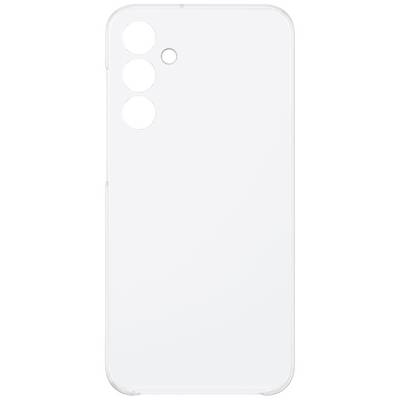 Transparante telefoonhoes met uitsparing voor drie camera's en flitser, geschikt voor een specifiek smartphonemodel.