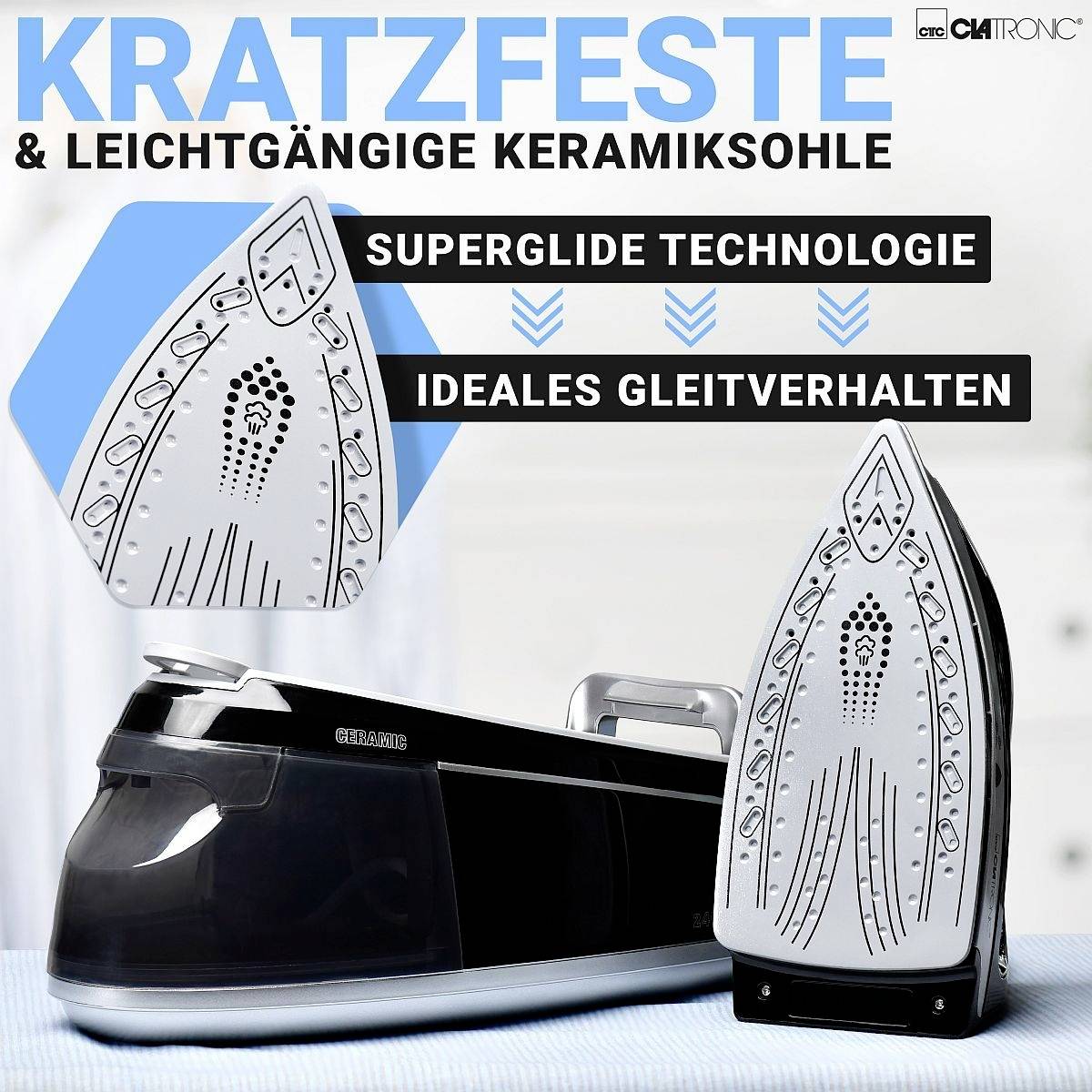 Clatronic DBS 3749 263999 Stoomstrijkstation 2400 W Zwart-8