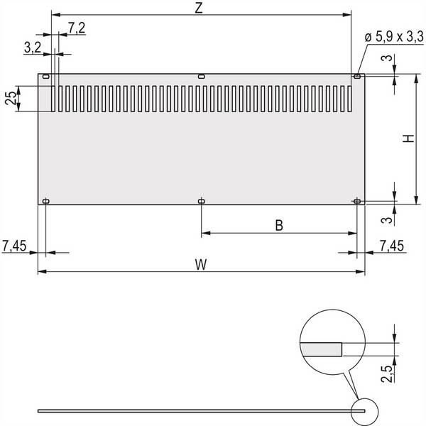 nVent SCHROFF 30849035 Rear panel   1 stuk(s)