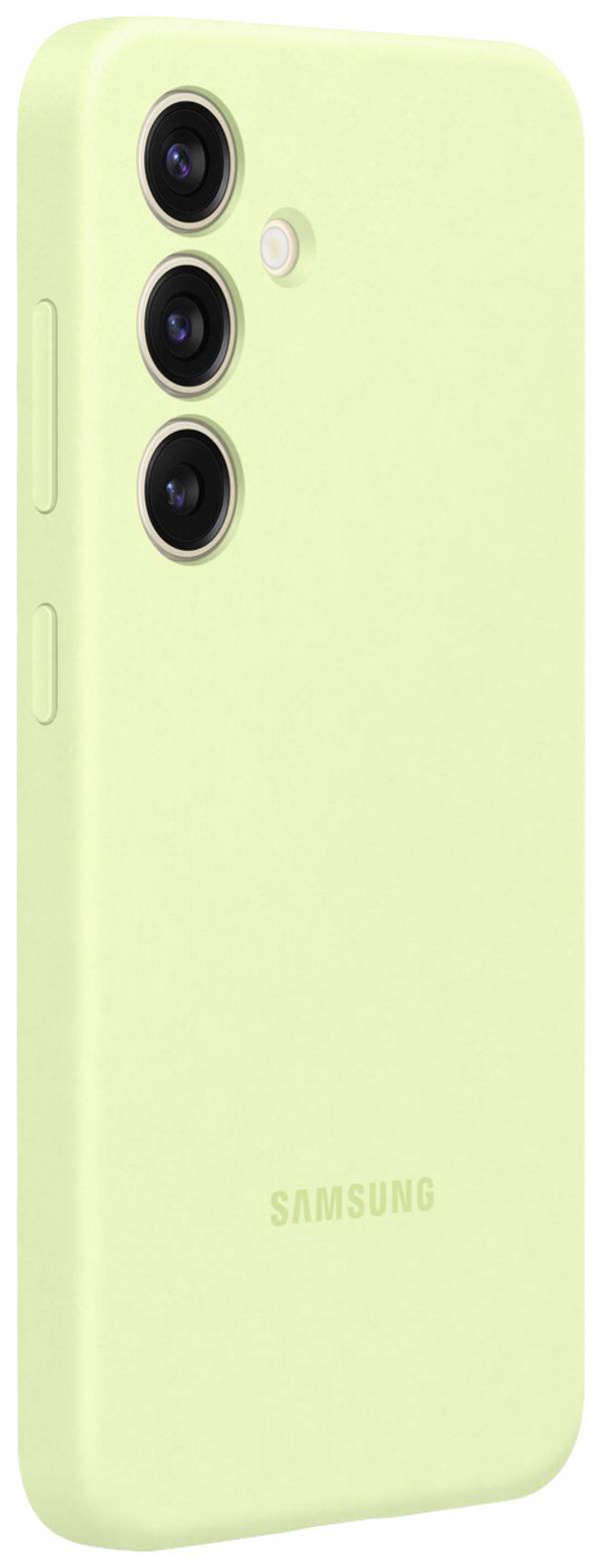 Samsung Silicone Backcover Samsung Galaxy S24 Limoengroen Stootbestendig