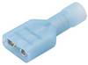 Molex 190030041 Platte stekker (female) Incl. krimphuls Insteekbreedte: 6.35 mm Insteekdikte: 0.81 mm Volledig geïsoleerd Blauw 1 stuk(s)
