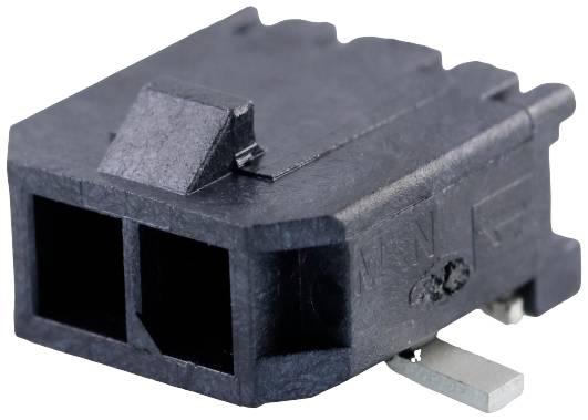 Molex 436500214 Male header, inbouw (standaard) Totaal aantal polen: 2 Rastermaat: 3.00 mm Inhoud: 1 stuk(s) Tape on Full reel