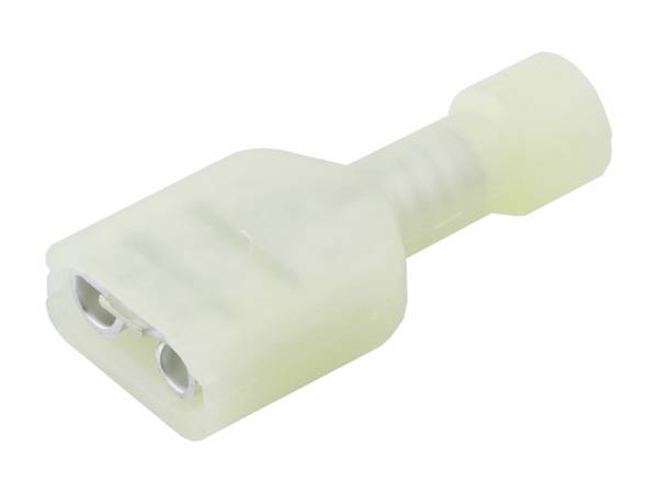 Molex 190030073 Platte stekker (female) Insteekbreedte: 6.35 mm Insteekdikte: 0.81 mm Geel 1 stuk(s) Tape