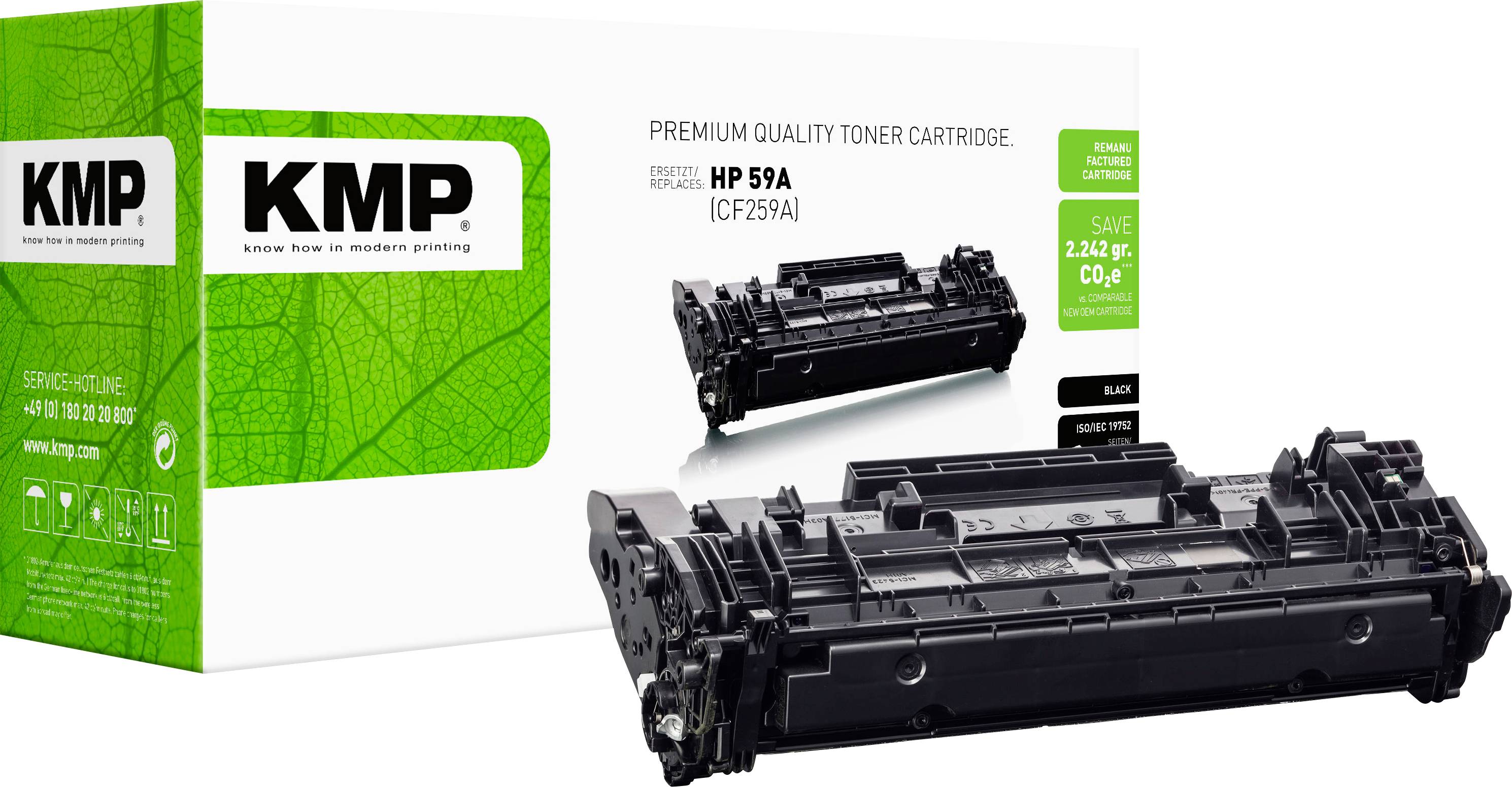 KMP Toner vervangt HP 59A Compatibel Zwart 3000 bladzijden 2557,0000 2557,0000