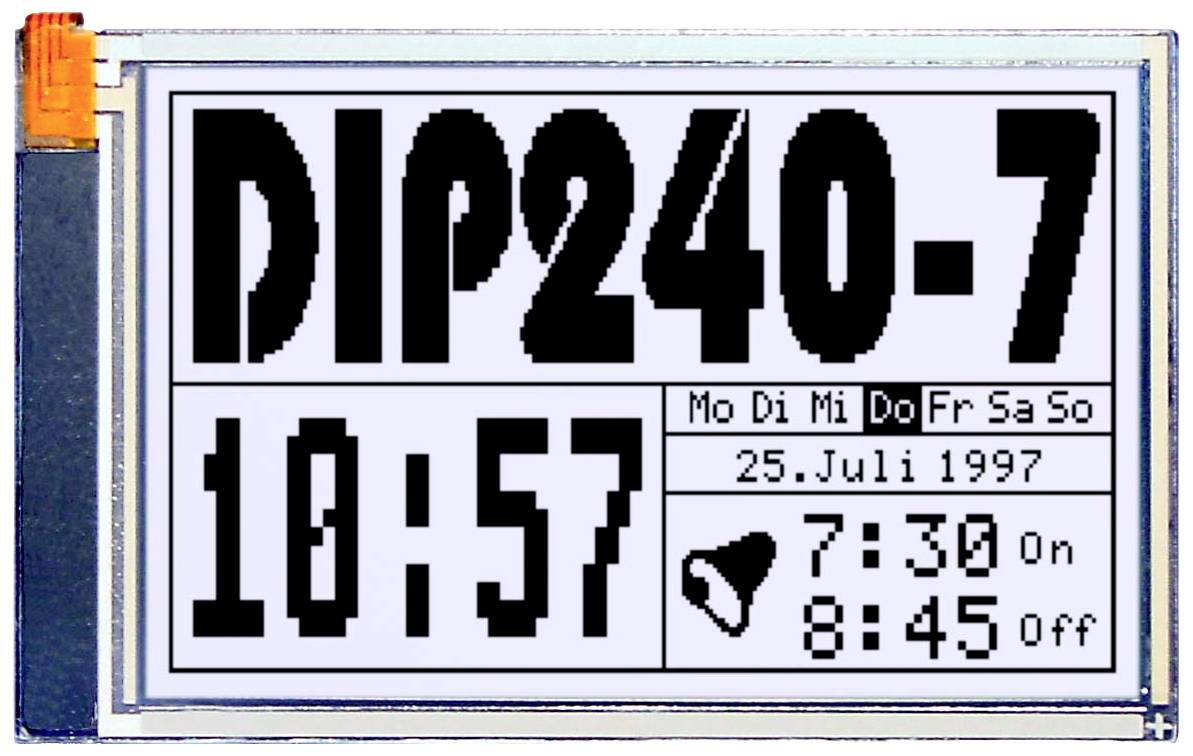 Display Elektronik Grafisch display Wit 240 x 128 Pixel (b x h x d) 113.00 x 70.00 x 10.8 mm