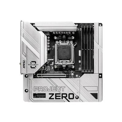 MSI B650M PROJECT ZERO Moederbord Socket AMD AM5 Vormfactor Micro-ATX Moederbord chipset AMD® B650