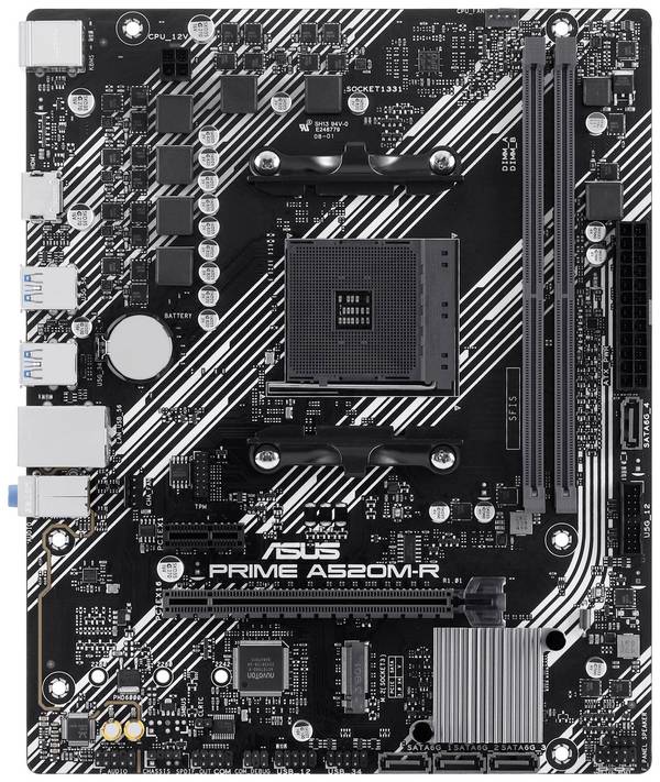 Asus PRIME A520M-R Moederbord Socket AMD AM4 Vormfactor Micro-ATX Moederbord chipset AMD® A520