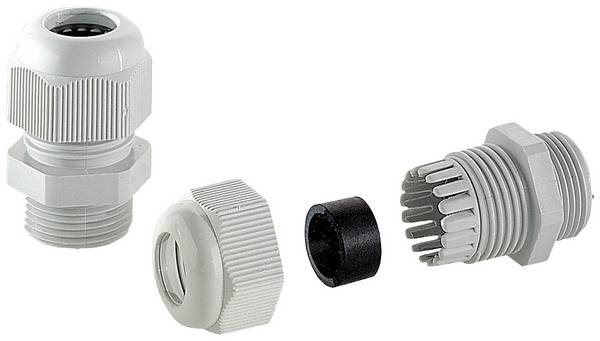 Bopla 12002200 Wartel Geïntegreerde trekontlasting M16 Polyamide Grijs-wit (RAL 7035) 1 stuk(s)