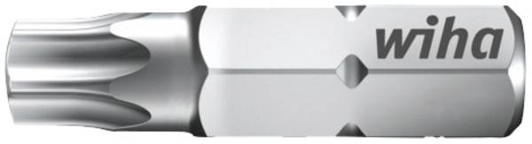 Wiha 01720 Torx-Bit TX 27x25mm Form C 6,3  1/4" plus6 Torx-bit Aandrijving: 1/4" (6,3 mm) Uitvoering: Torx TX 27 25 mm