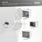 'Diagram toont sleutel voor wandmontage-kasten (DN-KEY-WM) en compatibele modellen: DN-10-05U-L1, DN-19 07U, DN-19 07U-S1.'