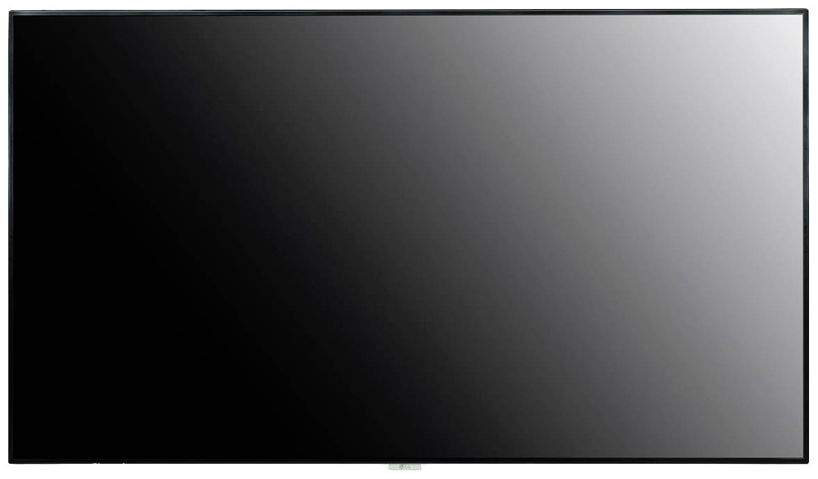 Zwart, rechthoekig scherm van een televisie of monitor, uitgeschakeld. Glanzend oppervlak, zonder zichtbare inhoud.