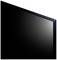 Close-up van de zwarte schermrand van een flatscreen met een dunne lijst.