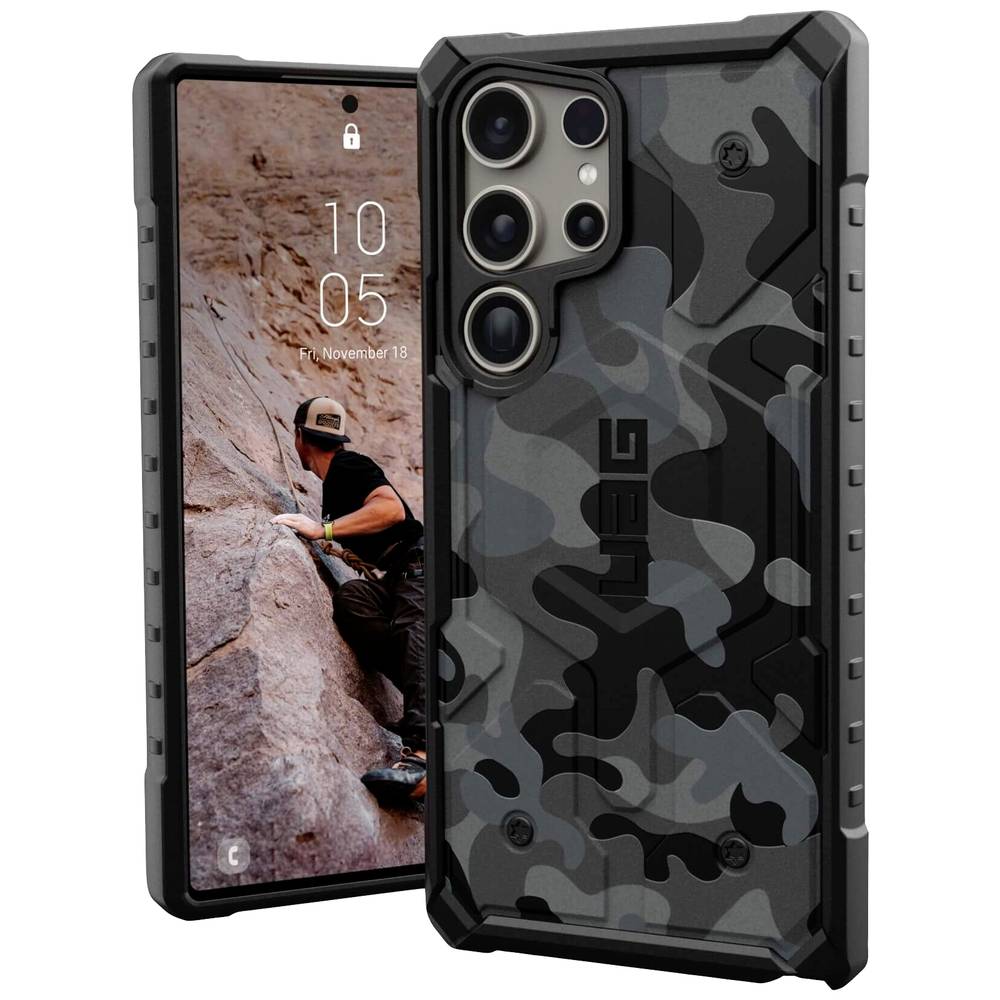 Urban Armor Gear Pathfinder SE Backcover Samsung Galaxy S24 ultra Camouflage, Midnight MagSafe compa