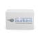 Witte doos met blauw bedrijfslogo 'Burkert Fluid Control Systems'; symboliseert vloeistofbeheersingssystemen.