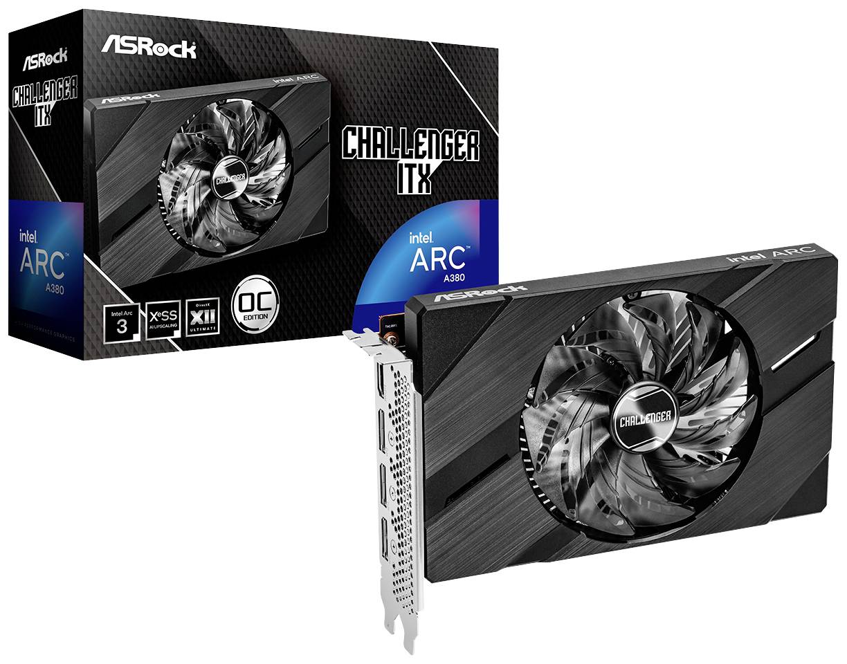 ASRock Intel Arc™ A380 Videokaart Challenger ITX OC 6 GB GDDR6-RAM PCIe x8 DisplayPort, HDMI Overclocked-4