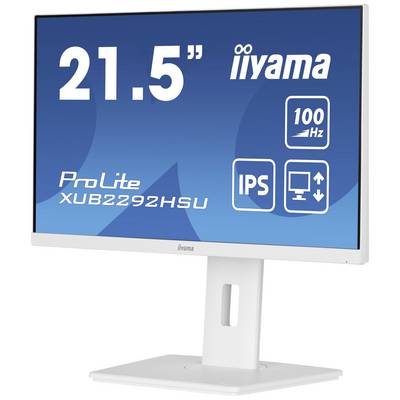Een 21,5-inch monitor van iiyama met de volgende kenmerken: 100 Hz verversingssnelheid en IPS-scherm. Model: ProLite XUB2292HSU.