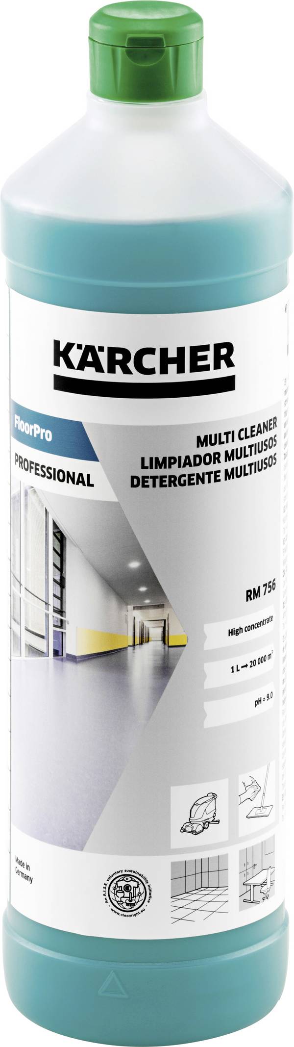 Kärcher Professional 6.295-913.0 FloorPro Multi reiniger RM 756, 1 l