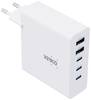 Verico Mojo 140W GaN 5 USB-oplader 140 W 2x USB-A, 3x USB-C USB PD 3.0 Wit Binnen